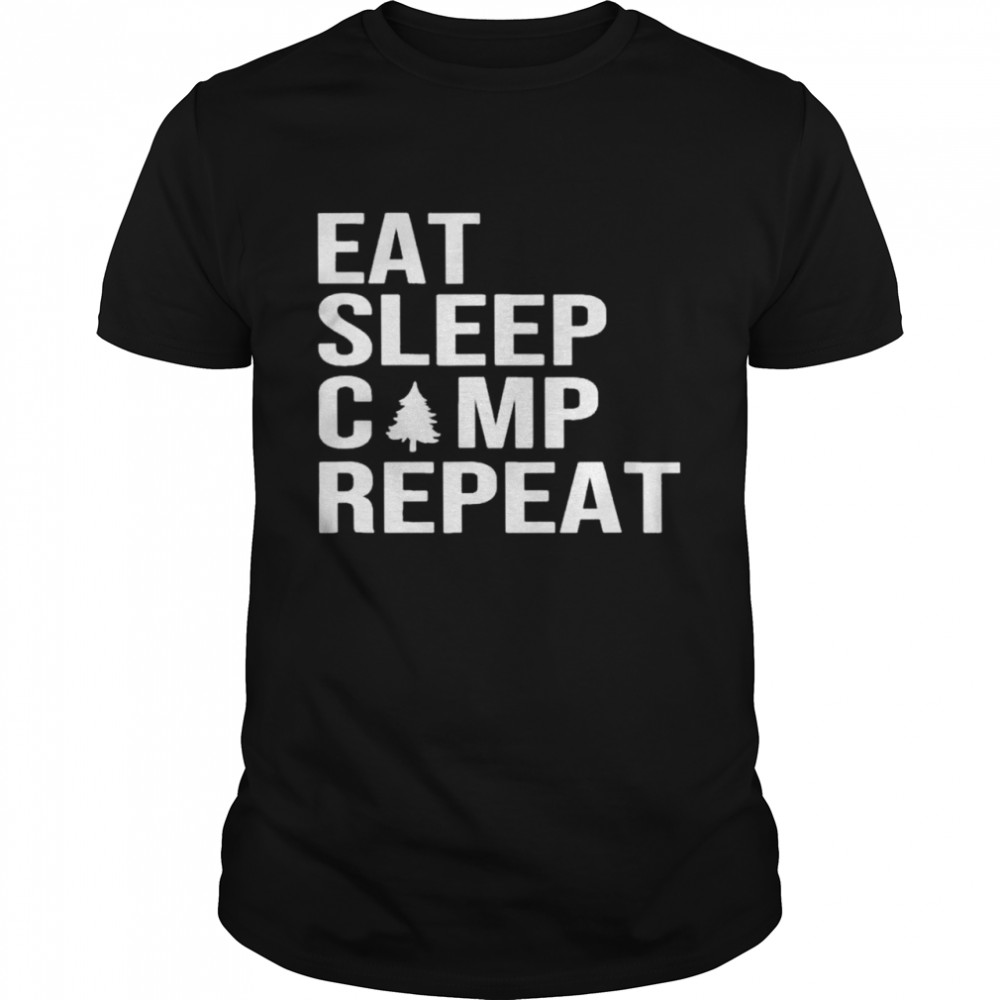 Eat sleep camp repeat shirt Classic Men's T-shirt