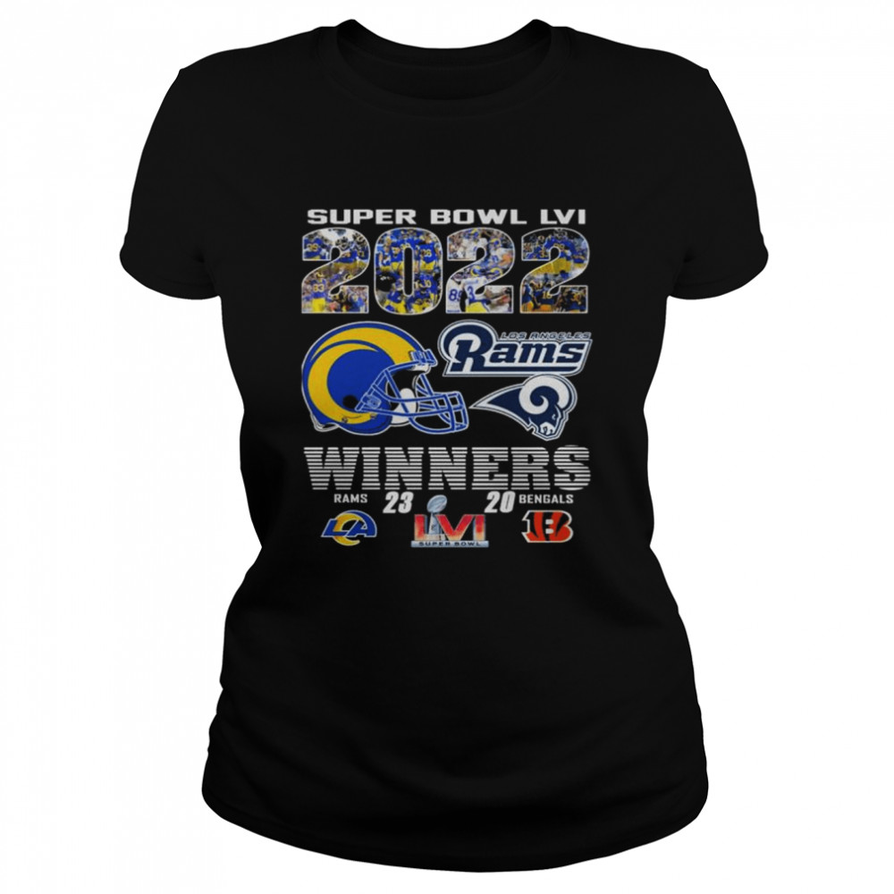 super bowl LVI Winners Los Angeles Rams and Cincinnati Bengals 2022 shirt Classic Women's T-shirt