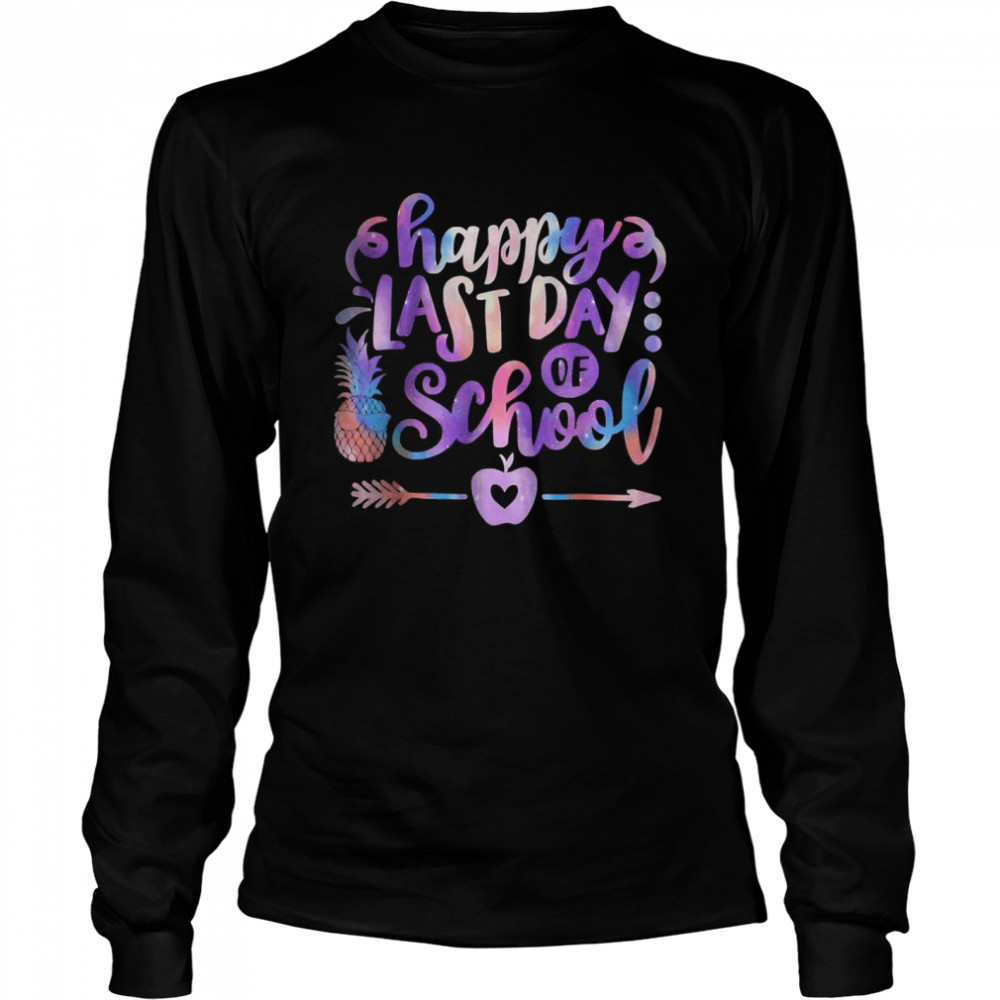 Happy Last Day Of School Summer Vacation T- Long Sleeved T-shirt
