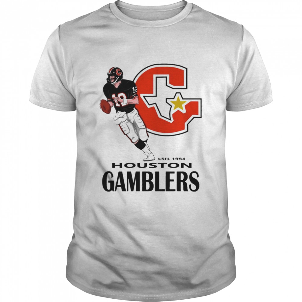Retro Football Houston Gamblers Usfl T- Classic Men's T-shirt