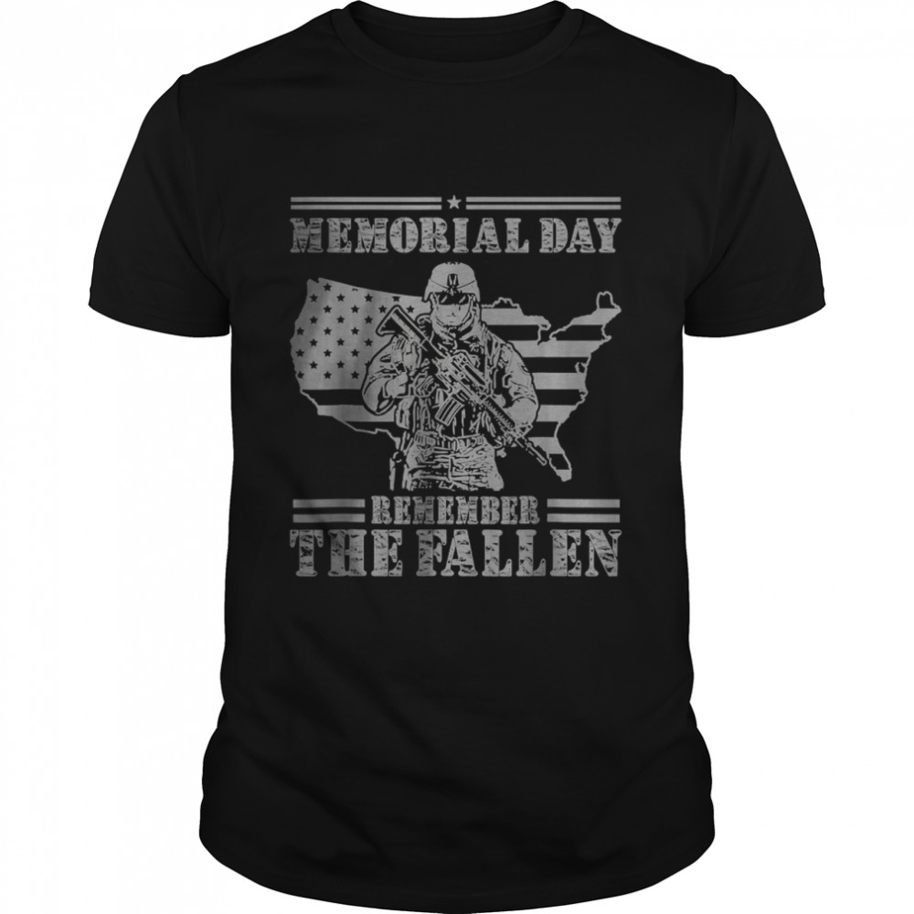 Memorial Day Remember The Fallen Veteran Military T- Classic Men's T-shirt