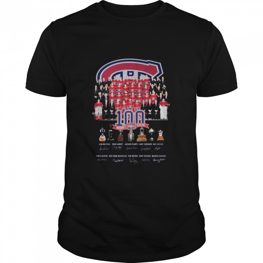 Montreal Canadiens 100 Saisons Seasons signatures shirt Classic Men's T-shirt