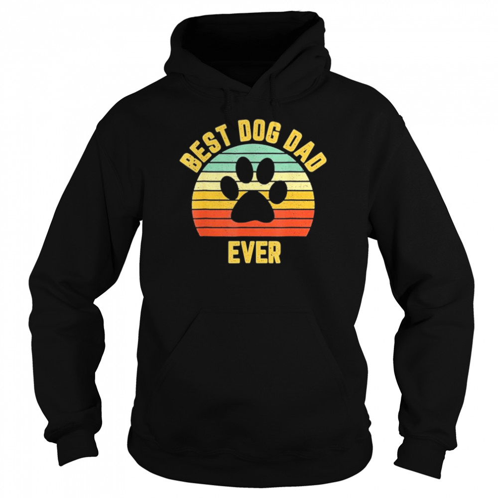 vintage dog dad cool father’s day shirt Unisex Hoodie