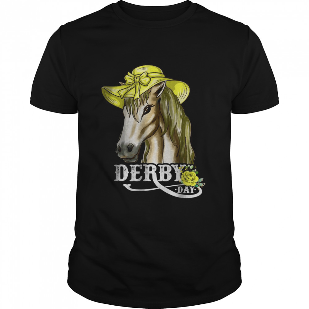 Derby Day horse racing shirt Derby Dress hats and horses T-Shirt