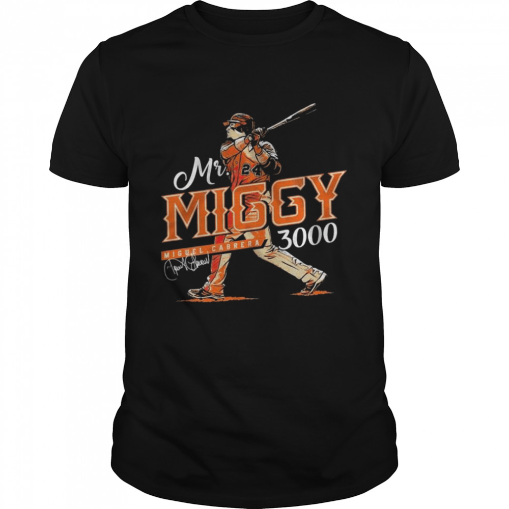 Miguel cabrera detroit tigers mr 3000 graphic shirt Classic Men's T-shirt