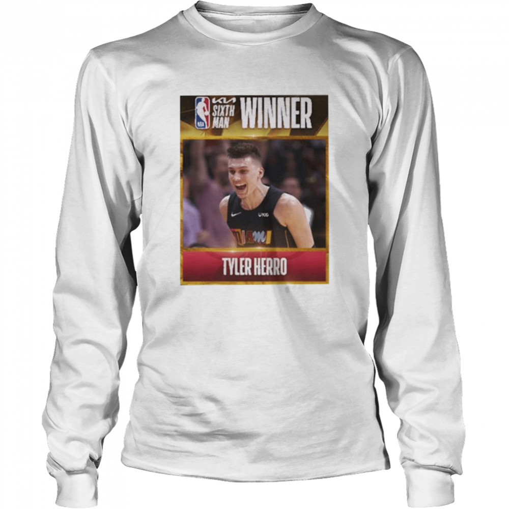 Tyler Herro Winner Sixth man NBA T- Long Sleeved T-shirt