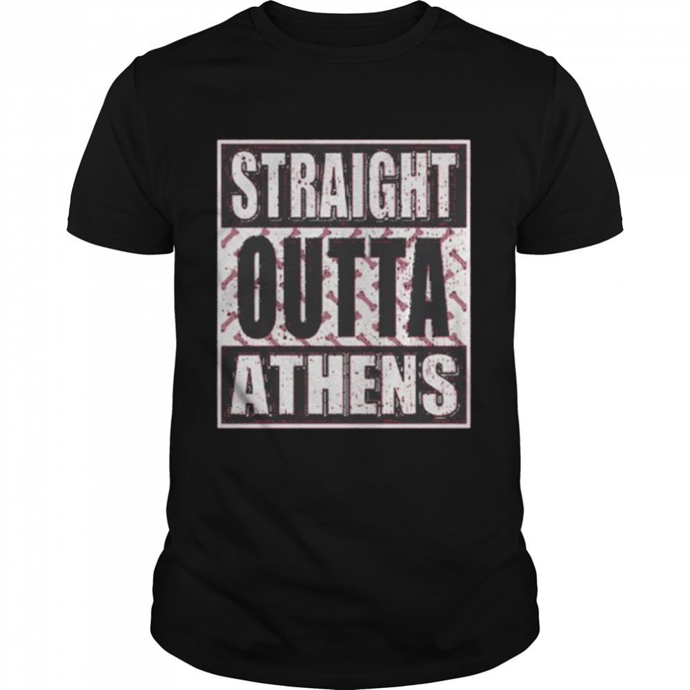 Straight outta athens georgia college shirt Classic Men's T-shirt