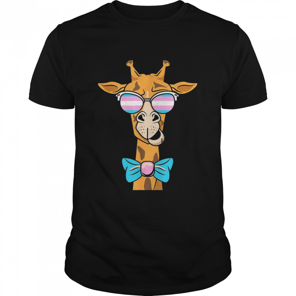 Giraffe Transgender Sunglasses LGBTQ Animal Trans Pride Shirt