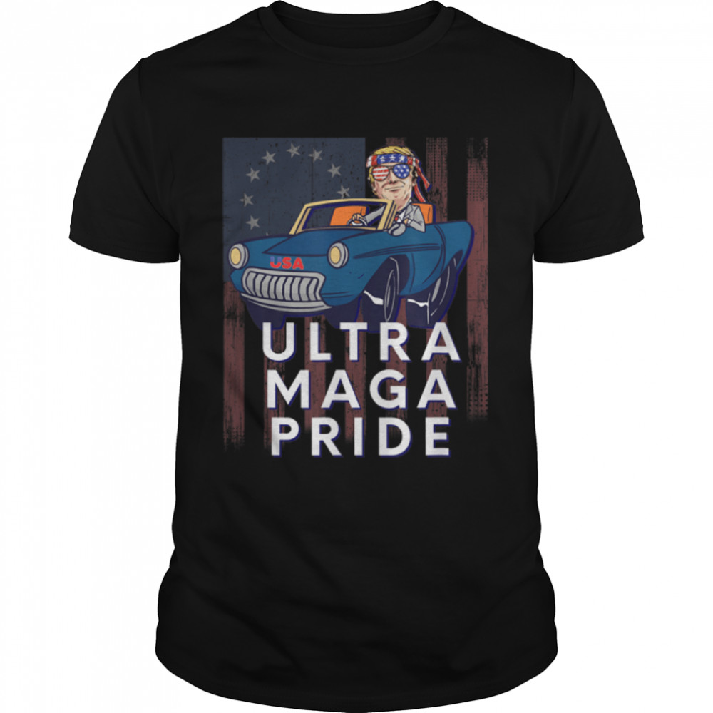 Ultra Maga Donald Trump Joe Biden Republican America Funny T- B0B18HGX6J Classic Men's T-shirt