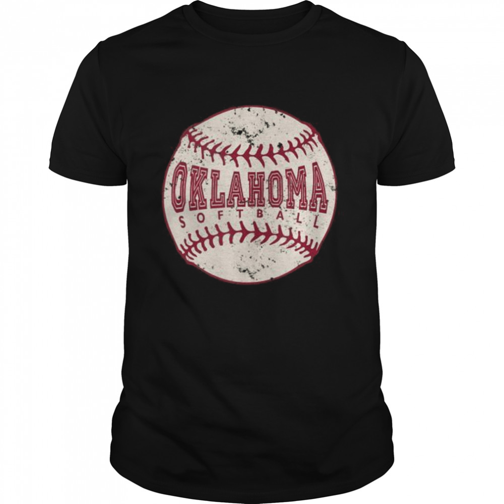 Oklahoma Softball Ball  Classic Men's T-shirt
