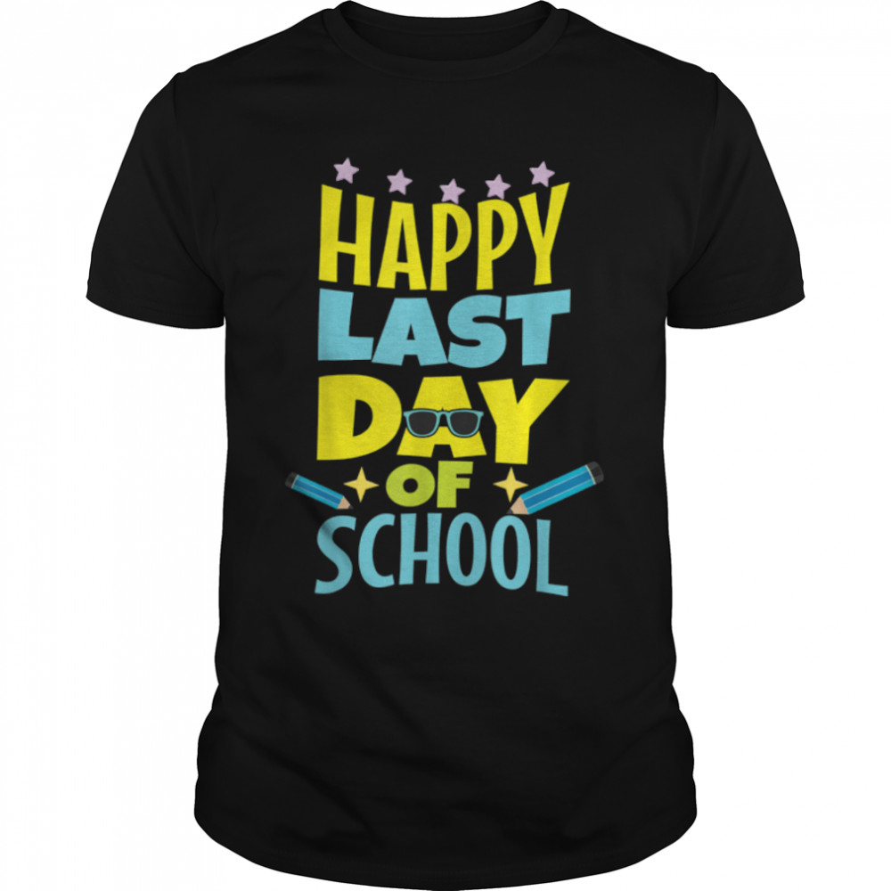 Cool Day Of School Happy Last Class Dismissed Summer T- B0B1BD85T5 Classic Men's T-shirt