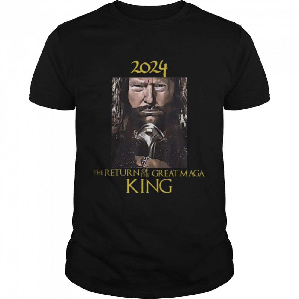 Funny, The Return of the Great Maga King, Trump Return 2024 T- B0B1F4KC2G Classic Men's T-shirt