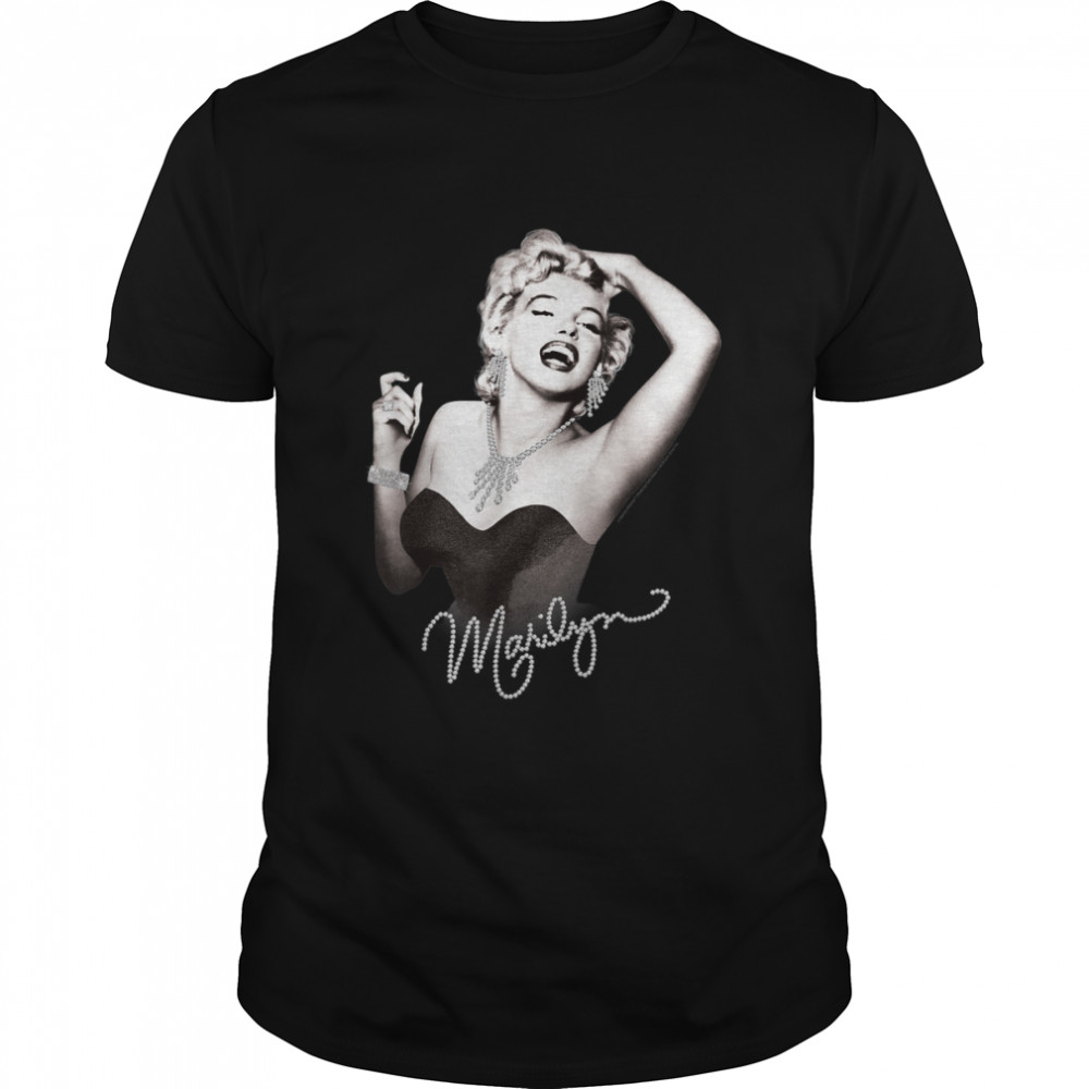 Marilyn Monroe black and white glam T- Classic Men's T-shirt