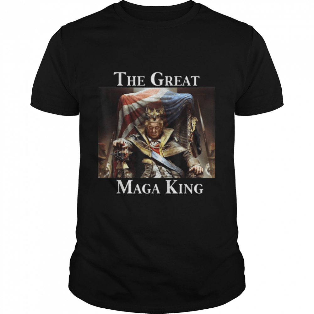 The Great Maga King Funny Trump Ultra Maga King T- B0B1F3Q2DN Classic Men's T-shirt