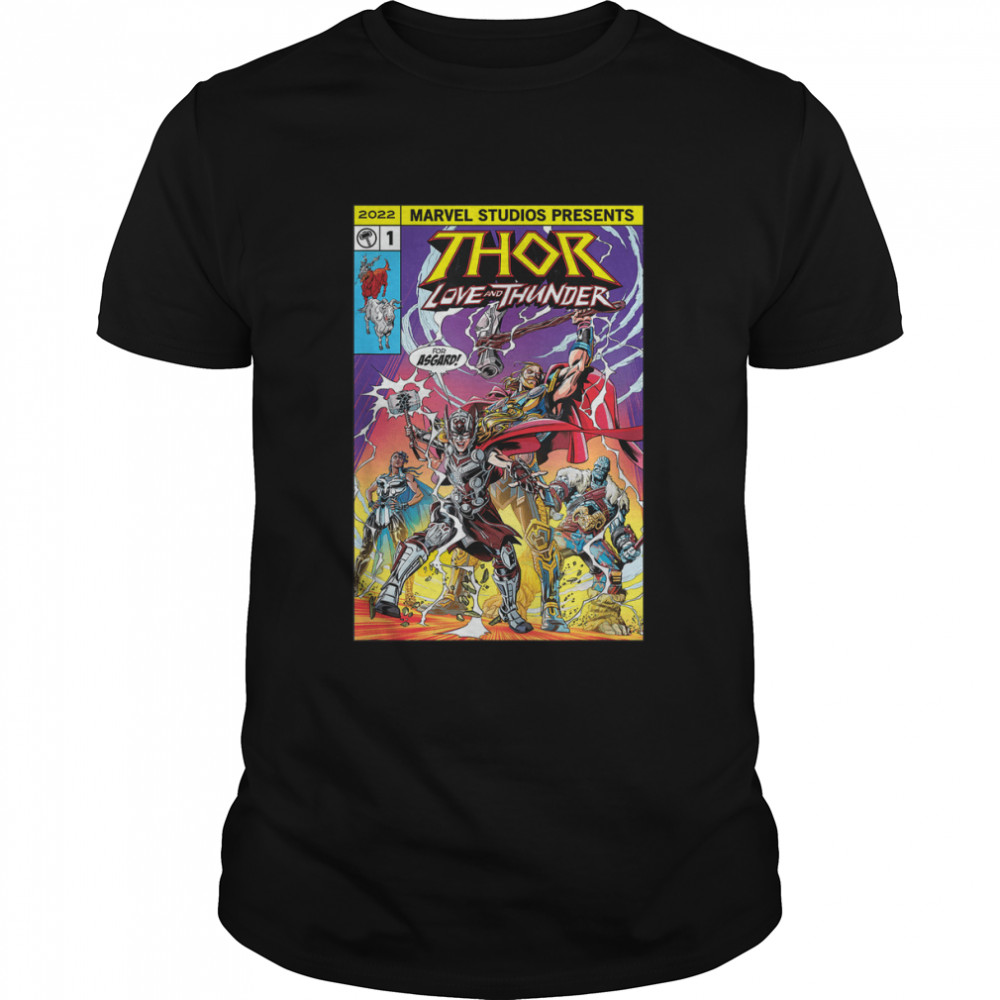Love and Thunder Asgard Group Comic Cover T- Classic Men's T-shirt
