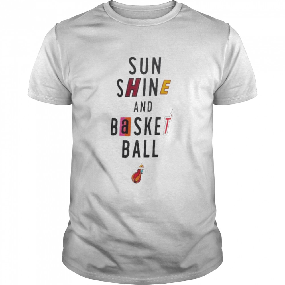 Sunshine And Basketball Miami Heat  Classic Men's T-shirt