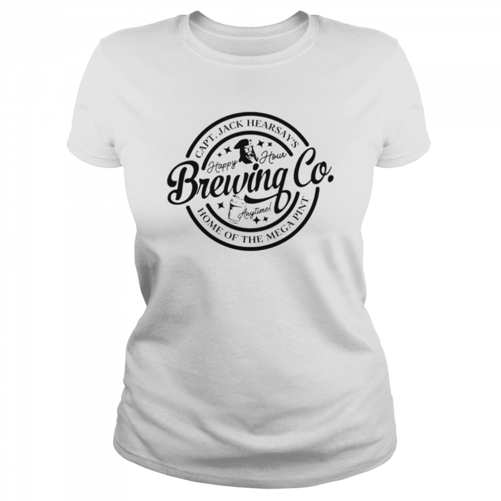 captain Jack Hearsay’s Brewing Co Johnny Depp shirt Classic Women's T-shirt