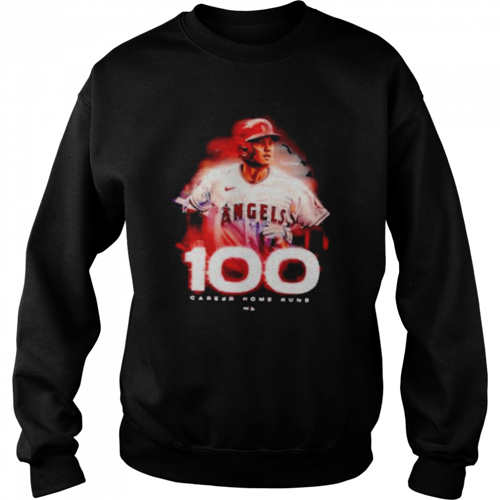 Congratulations Shohei Ohtani 100 Career Home Runs MLB Unisex Sweatshirt