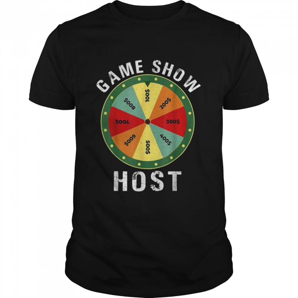 Game Show Host Trivia Board Game Night Questions Vintage  Classic Men's T-shirt