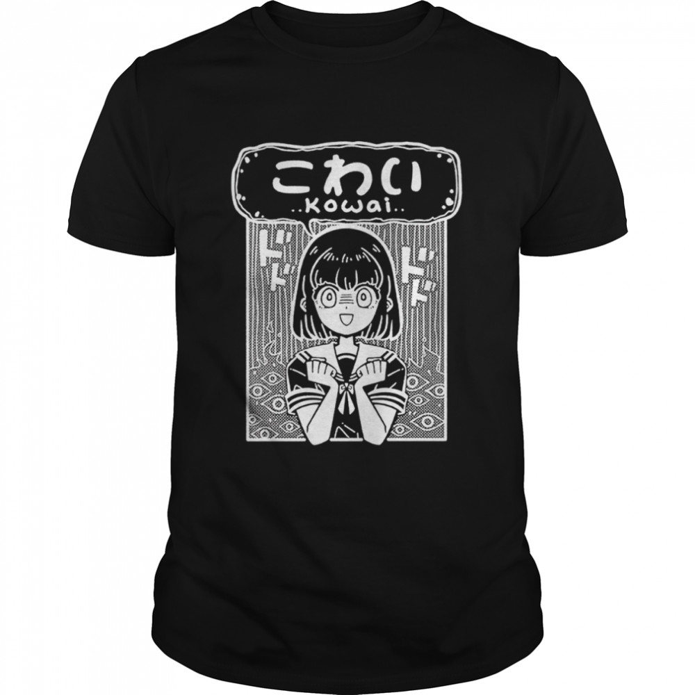 Kowai Japanese Horror Scary Anime shirt Classic Men's T-shirt