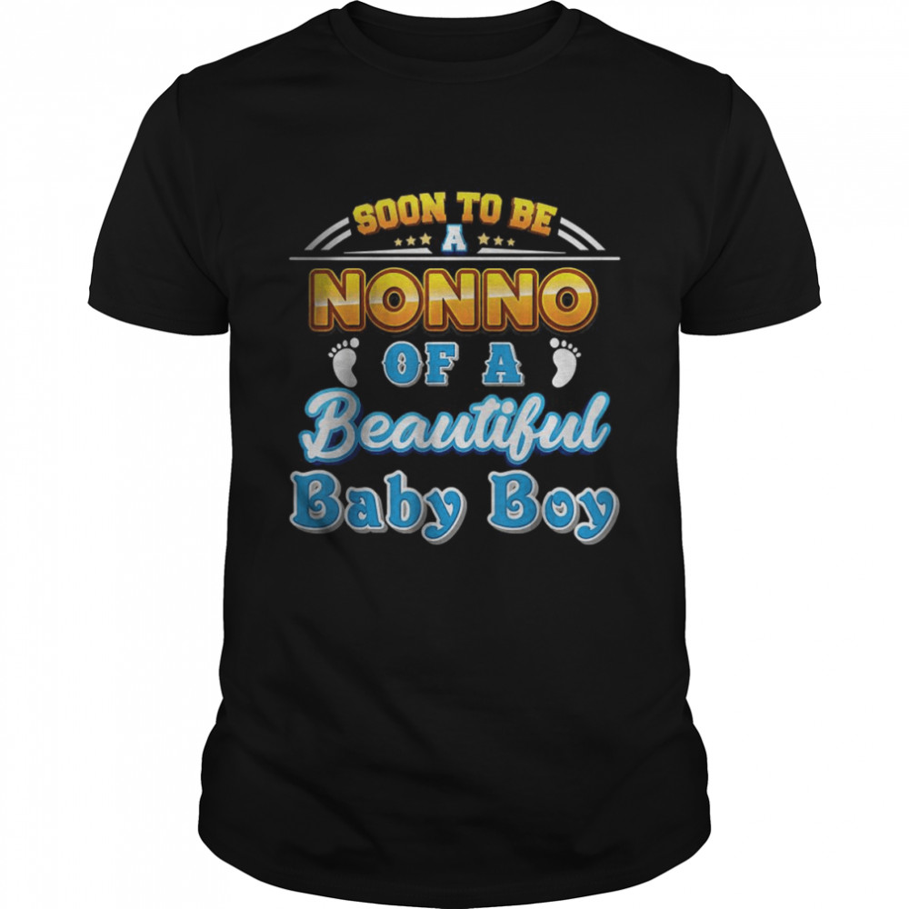 Soon To Be A Nonno Of A Beautiful Baby Boy T- Classic Men's T-shirt