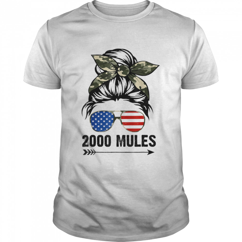2000 Mules Game Is Over Pro Trump Messy Bun USA 2024  Classic Men's T-shirt