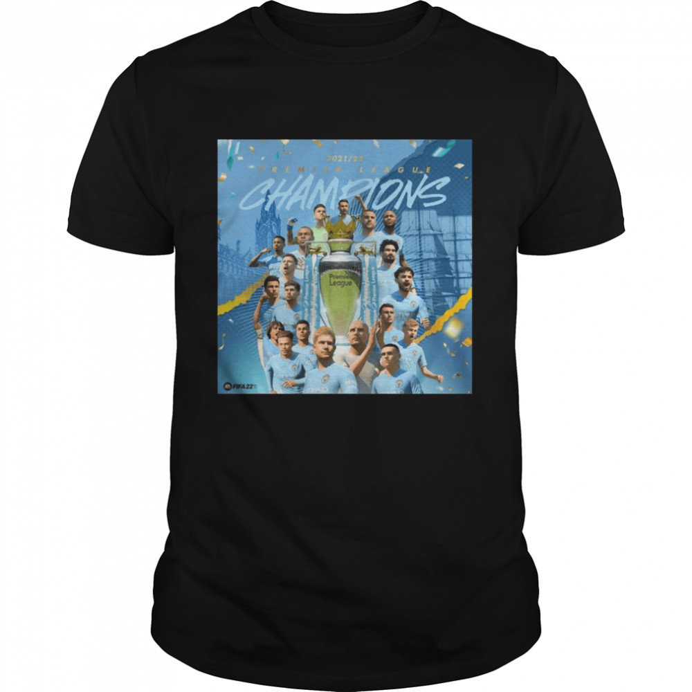 2021-2022 Premier League Champions Manchester City Meme  Classic Men's T-shirt