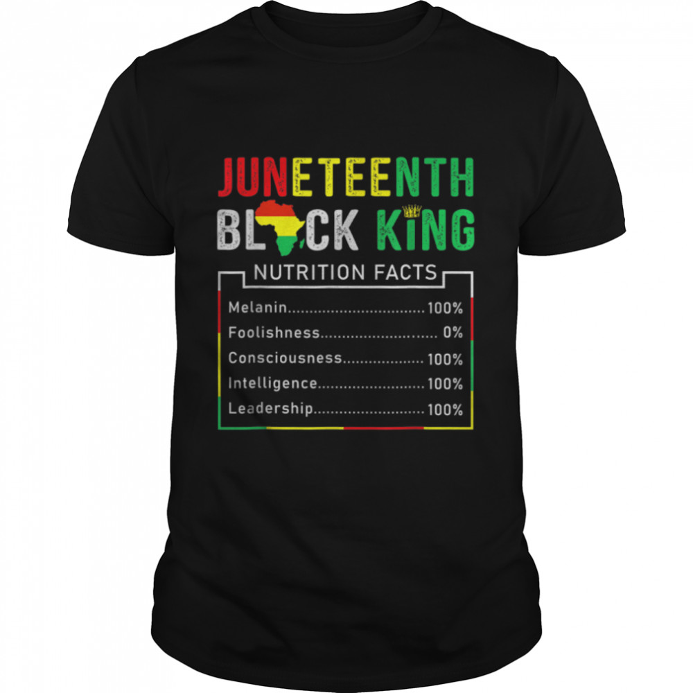 Juneteenth Womens Black Queen Nutritional Facts 4th Of July T- B0B2DJ4XCX Classic Men's T-shirt