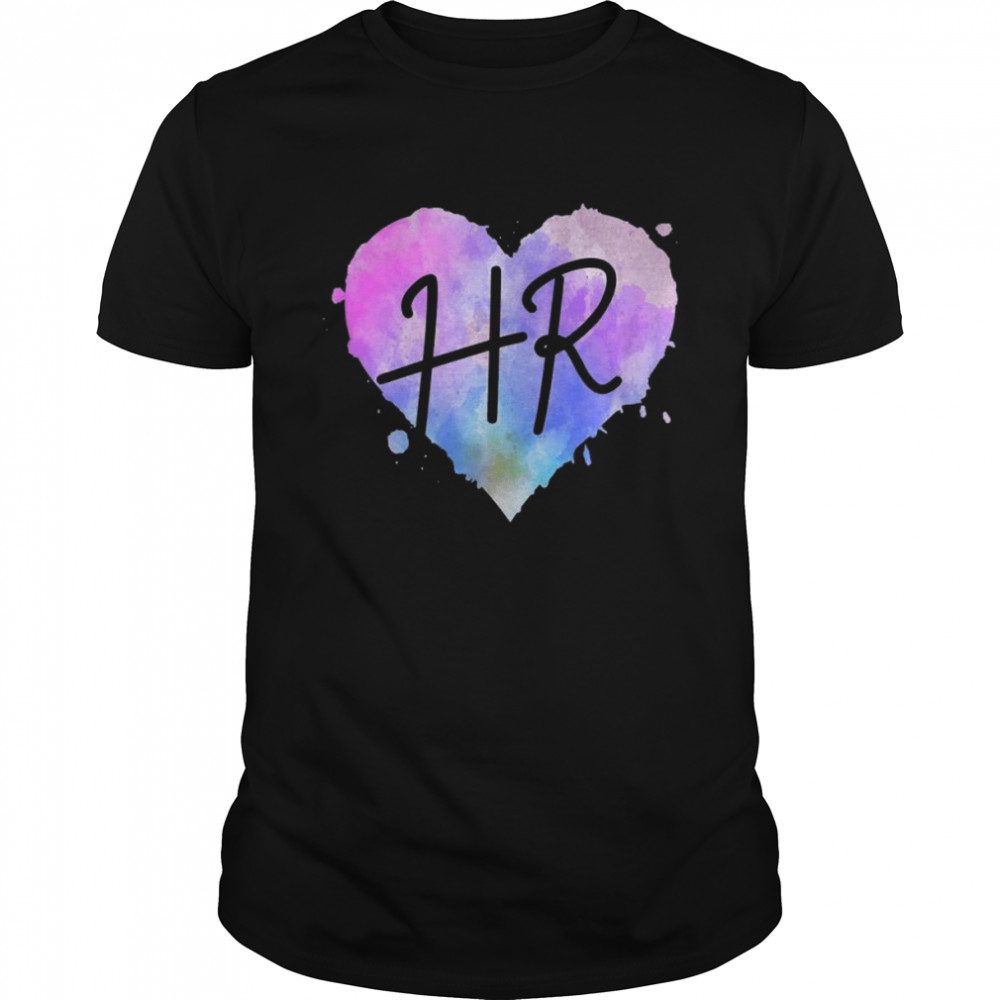 Watercolor HR Heart, Human Resources Shirt