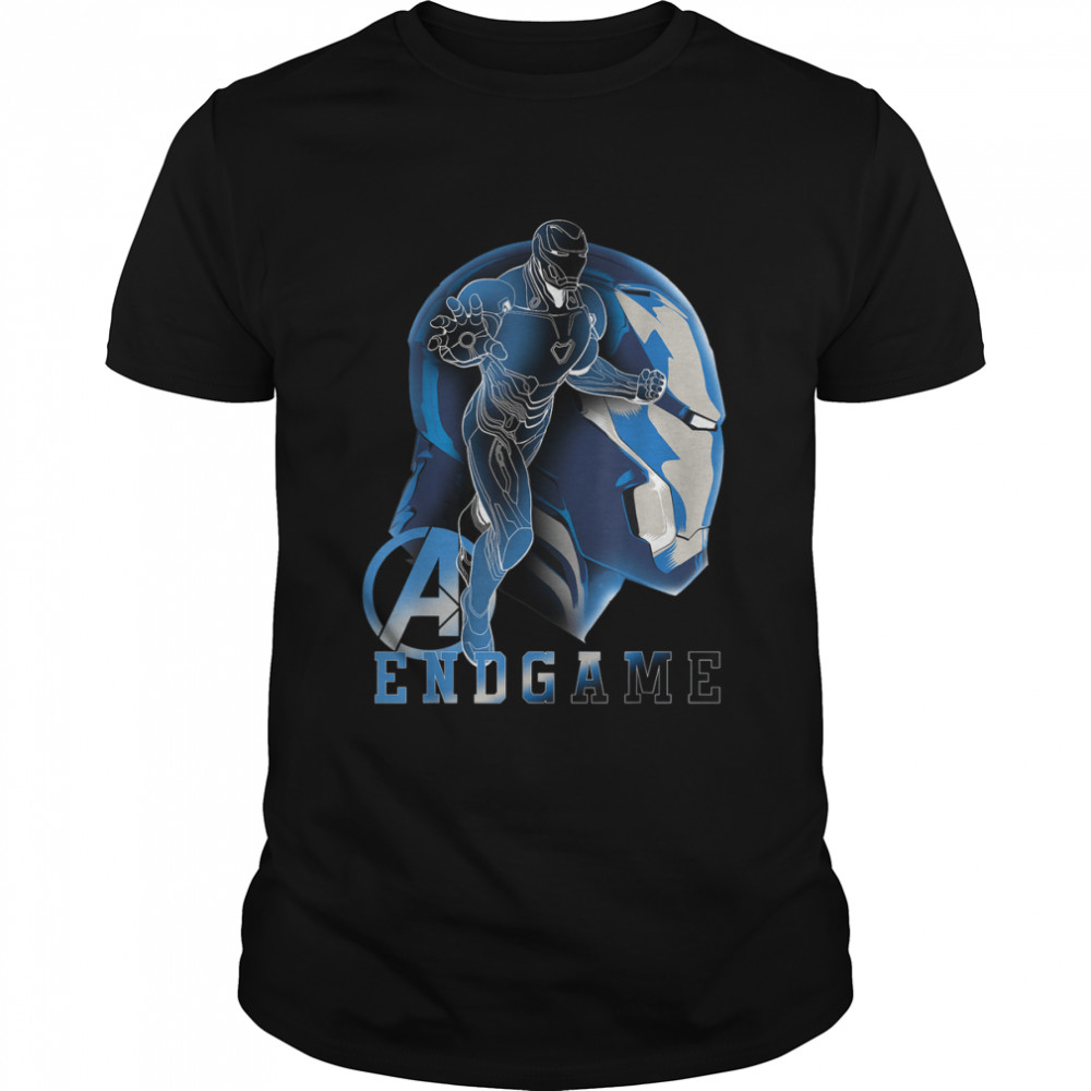 Avengers Endgame Iron Man Silhouette Poster Graphic shirt Classic Men's T-shirt