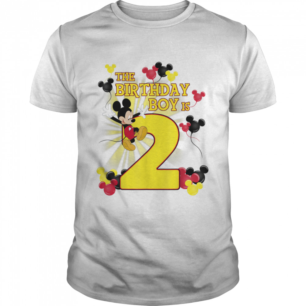 Disney Mickey And Friends Mickey 2nd Birthday Boy T- Classic Men's T-shirt