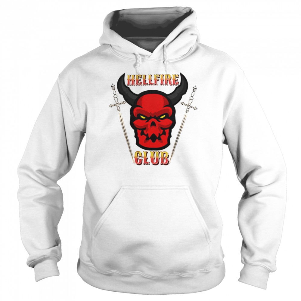 Hellfire Club classic red devil skull shirt Unisex Hoodie