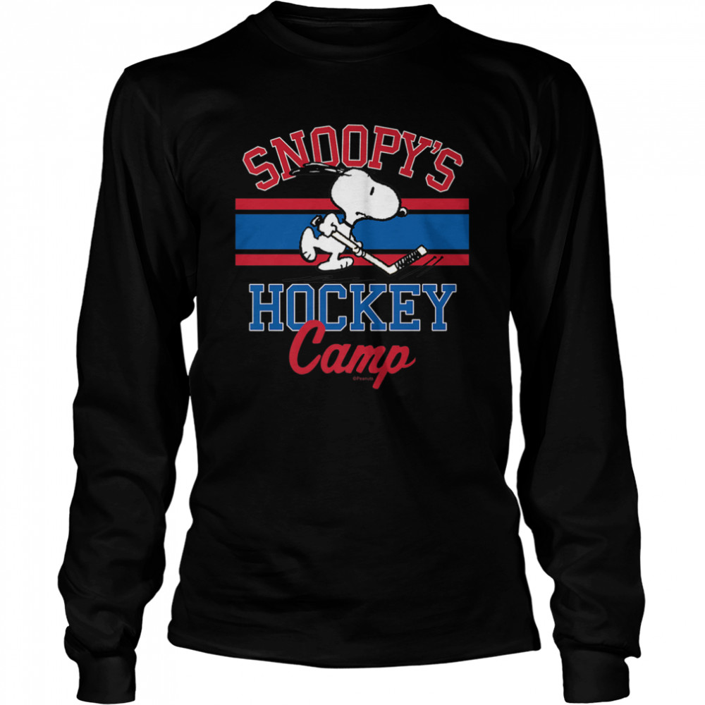 Peanuts - Snoopy's Hockey Camp Premium T- Long Sleeved T-shirt