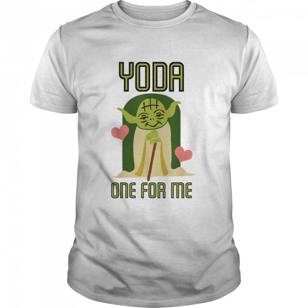 Star Wars Yoda One For Me Cute Valentine's Graphic T-Shirt