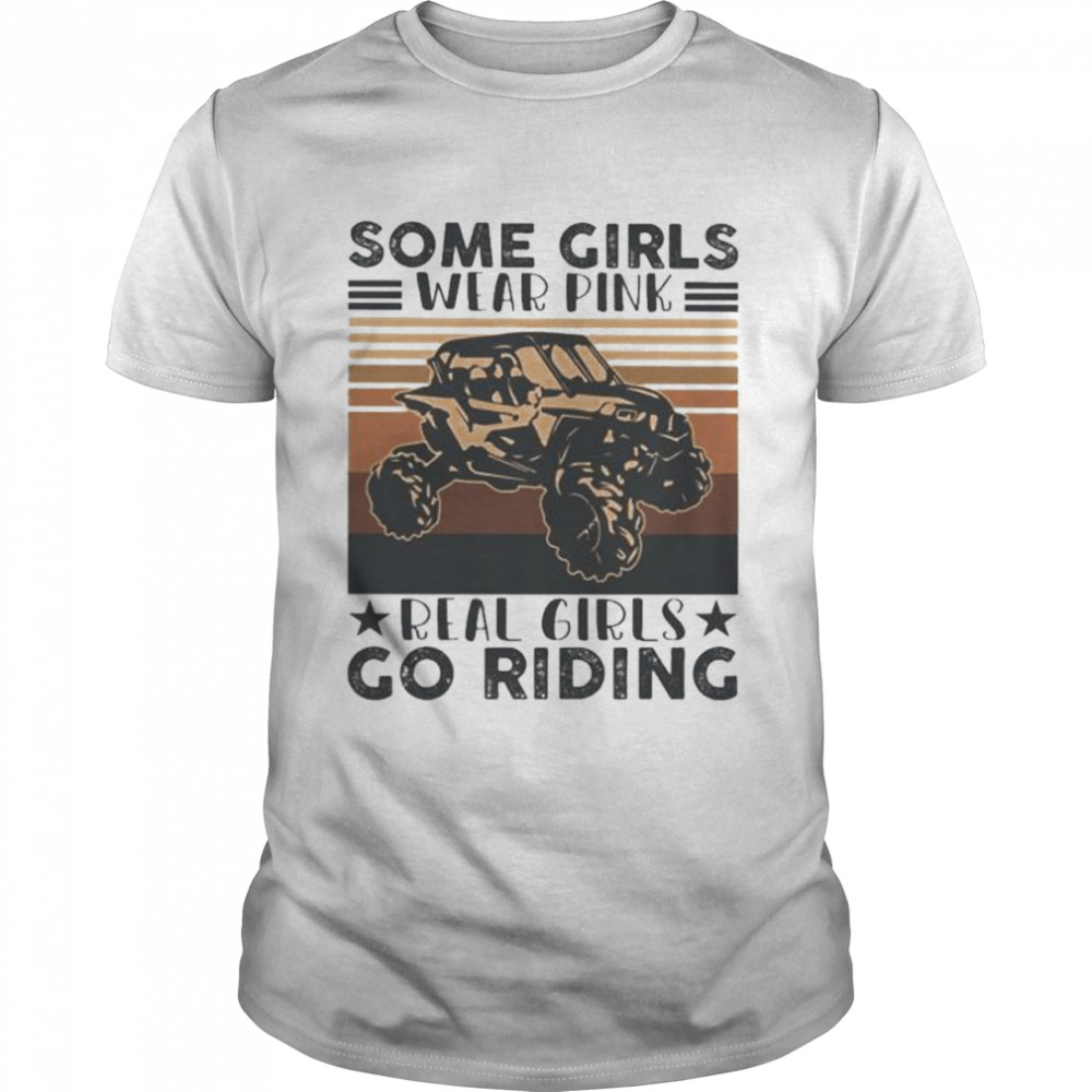 Some girls wear pink real girls go riding vintage shirt Classic Men's T-shirt