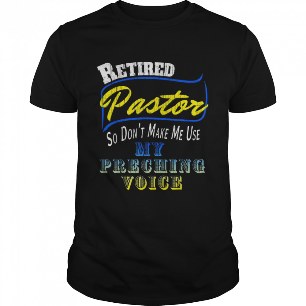 Vintage Retired Pastor Preacher Minister Retirement  Classic Men's T-shirt