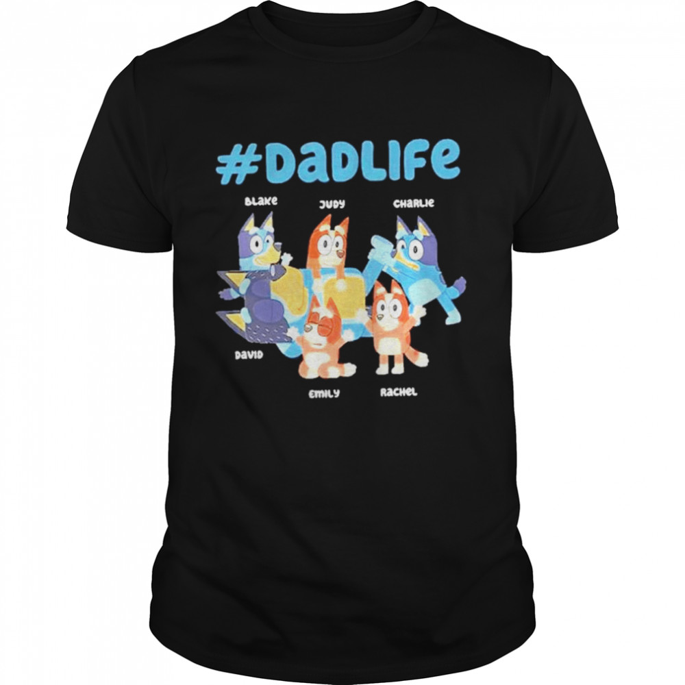 Personalized Bluey Dad Bluey Family T-Shirt