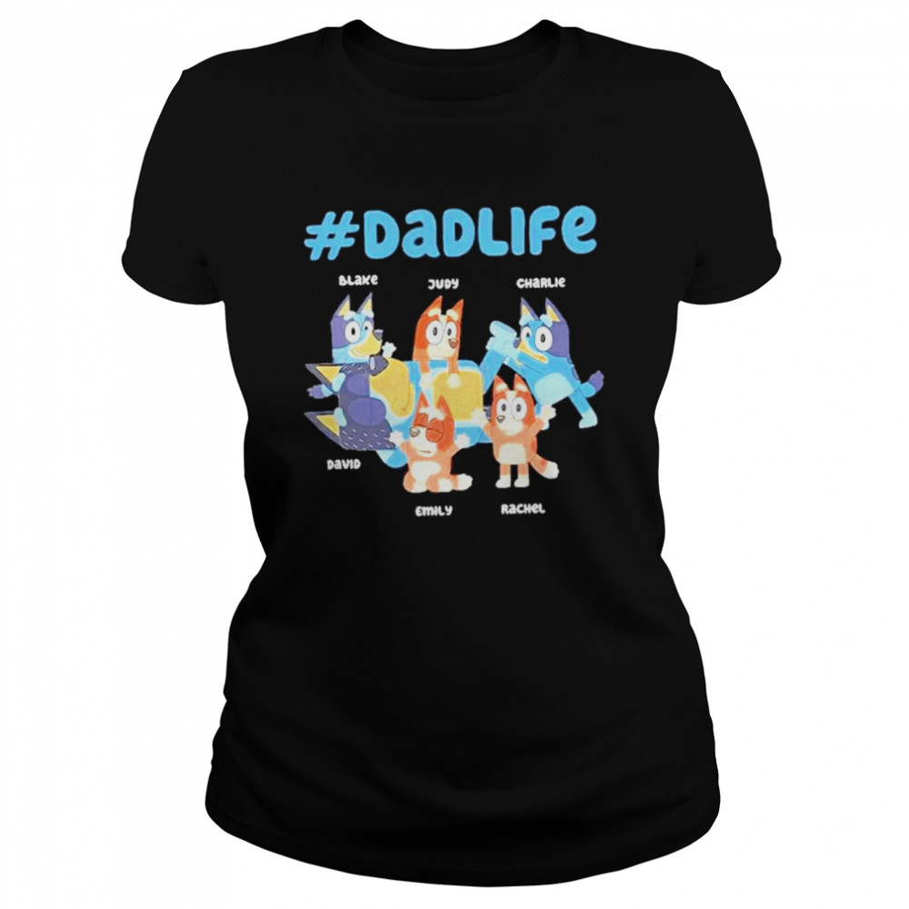 Personalized Bluey Dad Bluey Family T- Classic Women's T-shirt