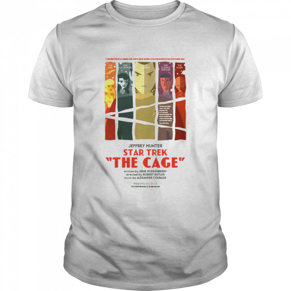The Cage Animation Portrait Panels Star Trek shirt Classic Men's T-shirt