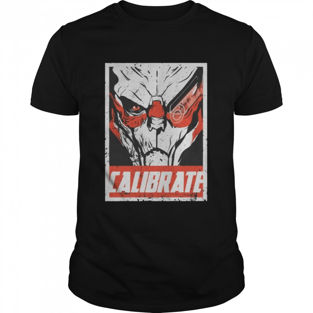 Calibrate Like A Vakarian Mass Effect Bioware For Gamers shirt Classic Men's T-shirt