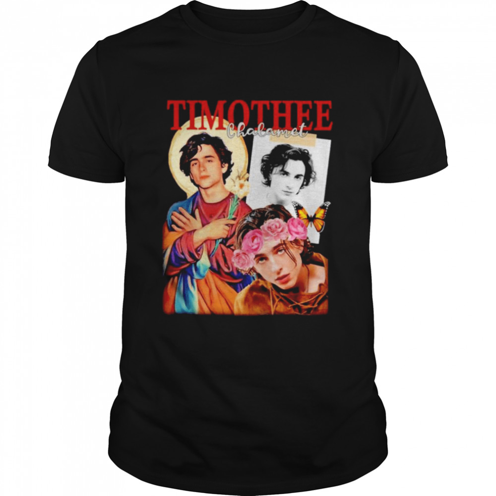 Saint Design 90s Flower Style Timothee Chalamet  Classic Men's T-shirt