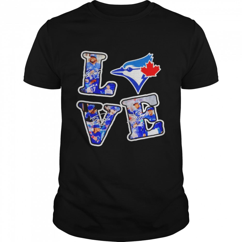 Love Toronto Blue Jays Players signatures shirt