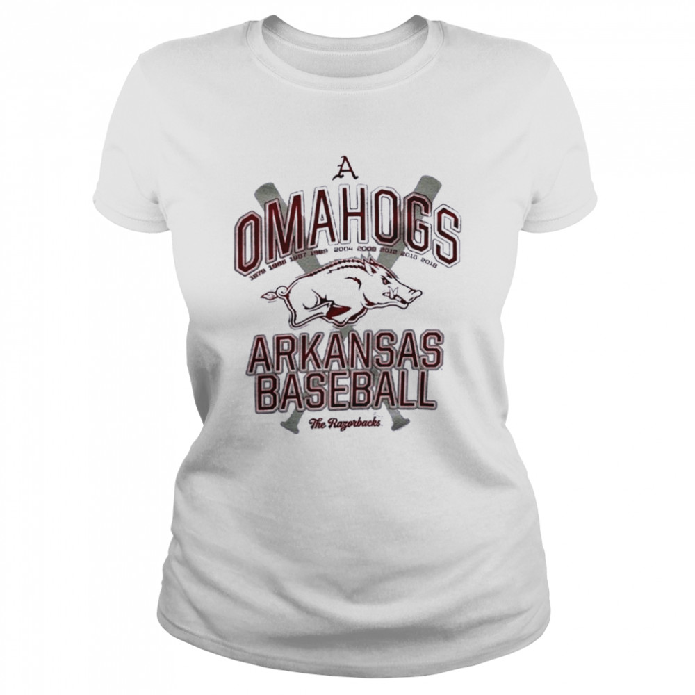 Omahogs Arkansas Baseball The Razorbacks  Classic Women's T-shirt
