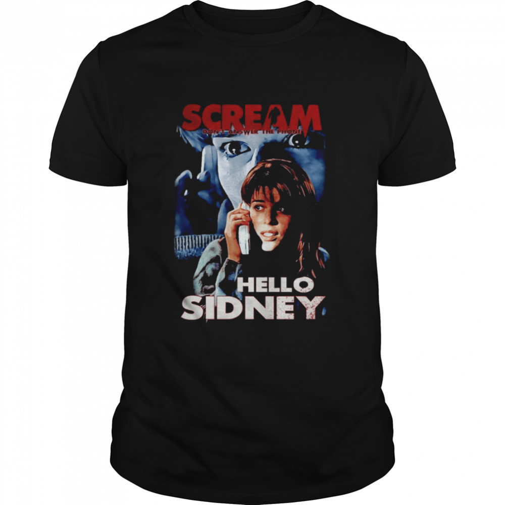 Hello Sidney Prescott Scream Vintage shirt Classic Men's T-shirt