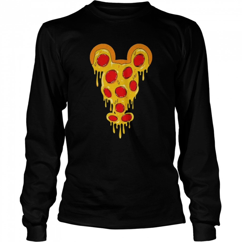Mickey Mouse Pepperoni Pizza T- Long Sleeved T-shirt