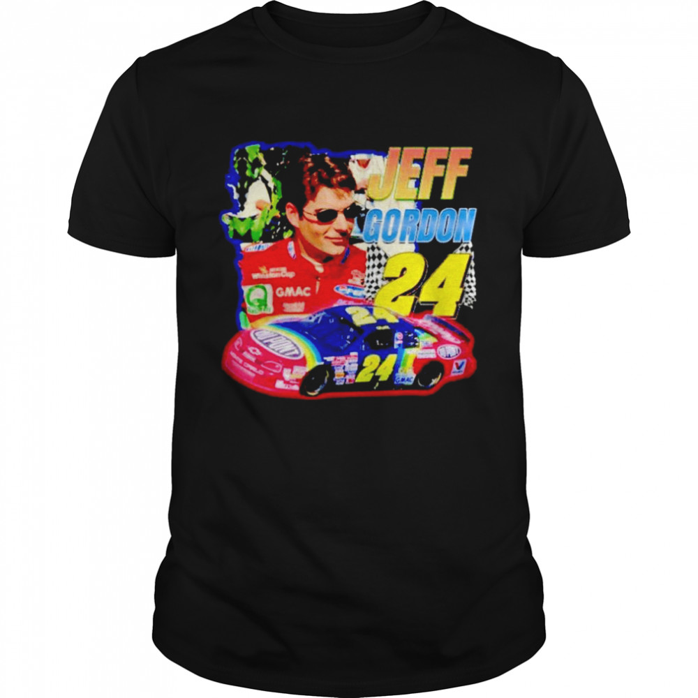 Jeff Gordon 24 Nascar 90s Race Car Vintage shirt