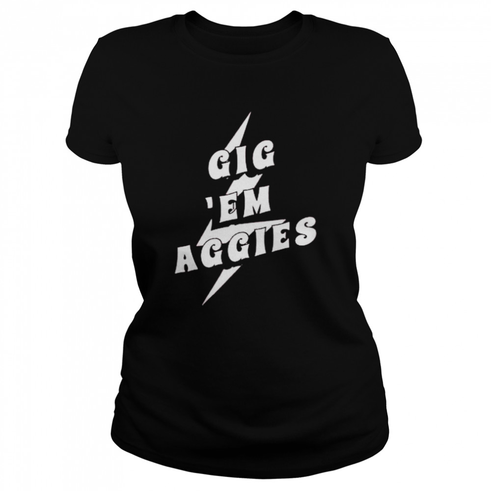 Texas A&M Peyton Gig ’em Aggies Acid Wash  Classic Women's T-shirt