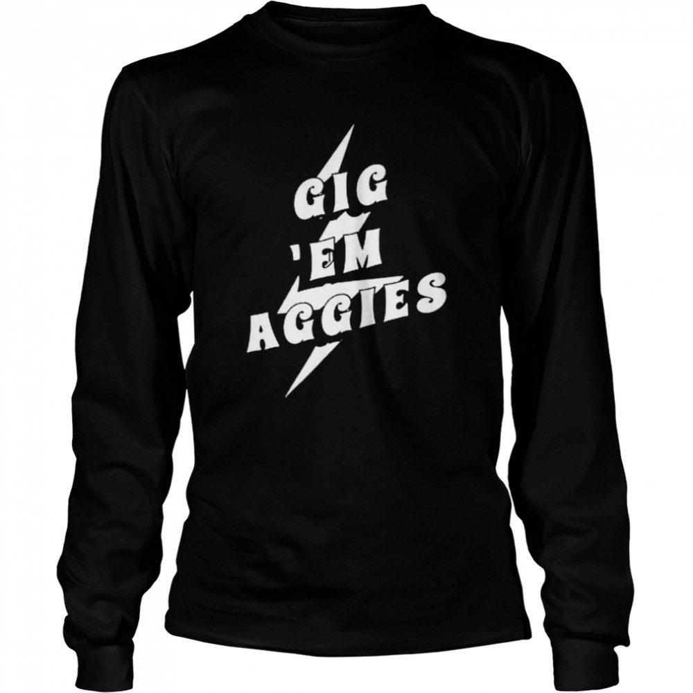 Texas A&M Peyton Gig ’em Aggies Acid Wash  Long Sleeved T-shirt