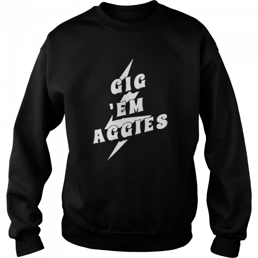 Texas A&M Peyton Gig ’em Aggies Acid Wash  Unisex Sweatshirt