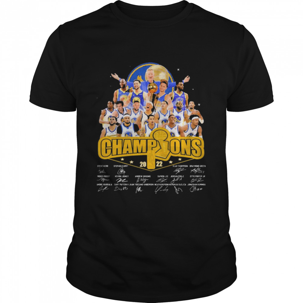 Champions Golden State Warriors 2022 Signatures Shirt